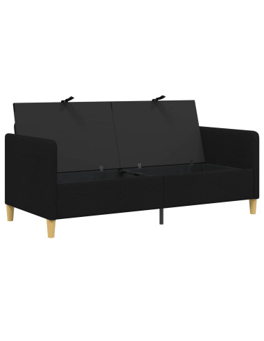 Divano con Storage Nero 172 x 78 x 87 cm Poliestere