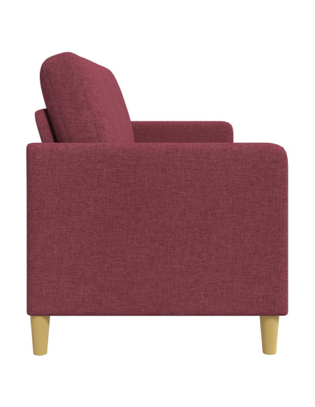 Divano con Storage Rosso Vino 172 x 78 x 87 cm Poliestere