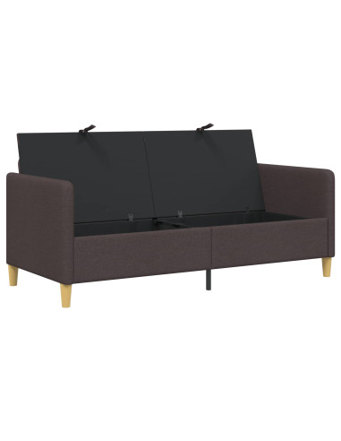Divano con Storage Marrone Scuro 172 x 78 x 87 cm Poliestere