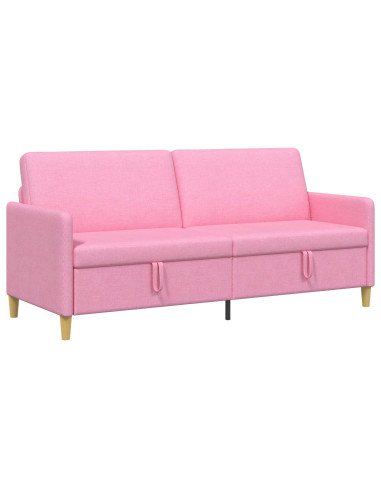 Divano con Storage Rosa 192 x 78 x 87 cm Poliestere