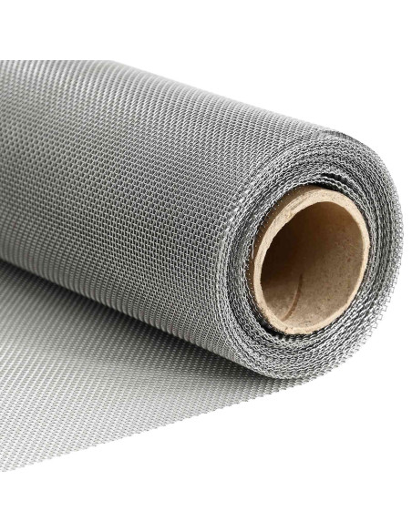 Rete per schermatura 20 x 2000 cm 20 Mesh Argento