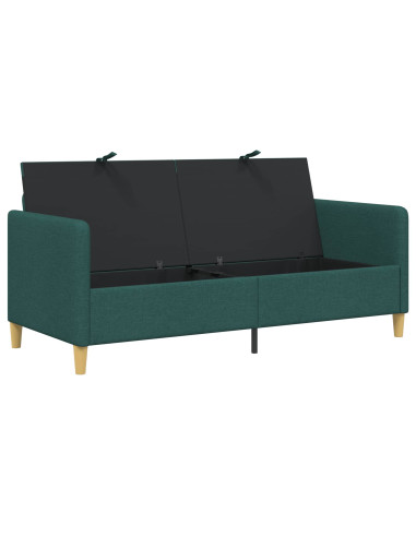 Divano con Storage Verde Scuro 172 x 78 x 87 cm Poliestere