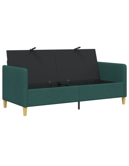 Divano con Storage Verde Scuro 172 x 78 x 87 cm Poliestere