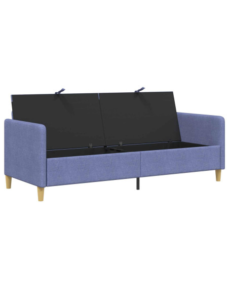 Divano con Storage Blu jeans 192 x 78 x 87 cm Poliestere