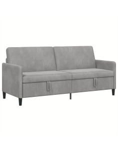 Divano con Storage Grigio Chiaro 192 x 78 x 87 cm Poliestere 2