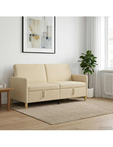 Divano con Storage Crema 172 x 78 x 87 cm Poliestere