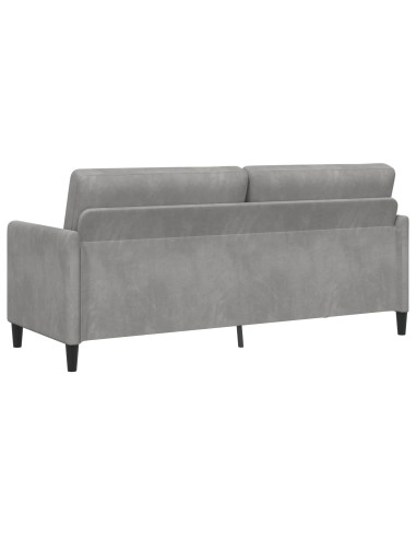 Divano con Storage Grigio Chiaro 192 x 78 x 87 cm Poliestere