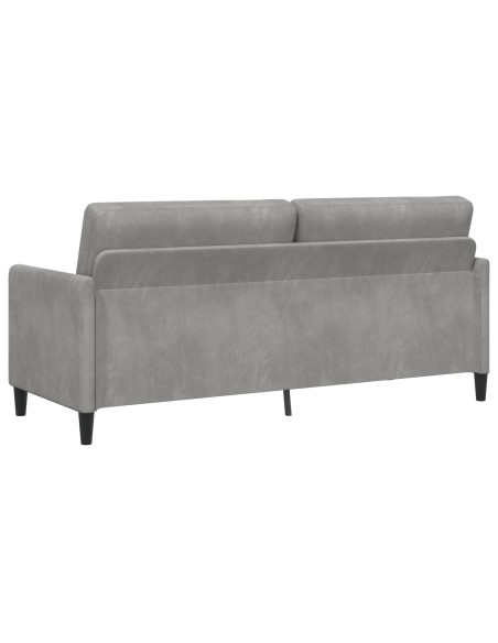 Divano con Storage Grigio Chiaro 192 x 78 x 87 cm Poliestere