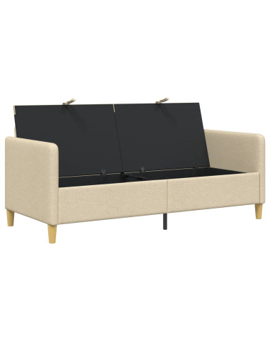 Divano con Storage Crema 172 x 78 x 87 cm Poliestere