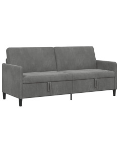 Divano con Storage Grigio Scuro 192 x 78 x 87 cm Poliestere 2