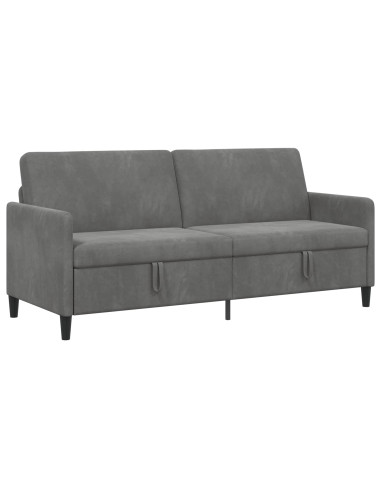 Divano con Storage Grigio Scuro 192 x 78 x 87 cm Poliestere