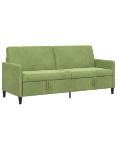 Divano con Storage Verde chiaro 192 x 78 x 87 cm Poliestere 2