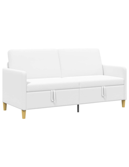 Divano con Storage Bianco 172 x 78 x 87 cm Poliestere