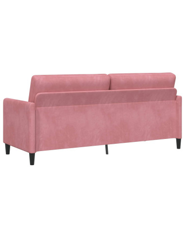 Divano con Storage Rosa 192 x 78 x 87 cm Poliestere