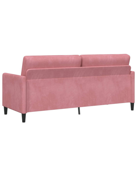 Divano con Storage Rosa 192 x 78 x 87 cm Poliestere