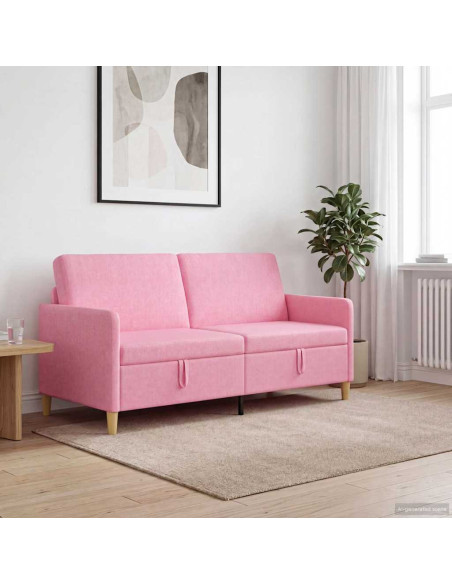 Divano con Storage Rosa 172 x 78 x 87 cm Poliestere