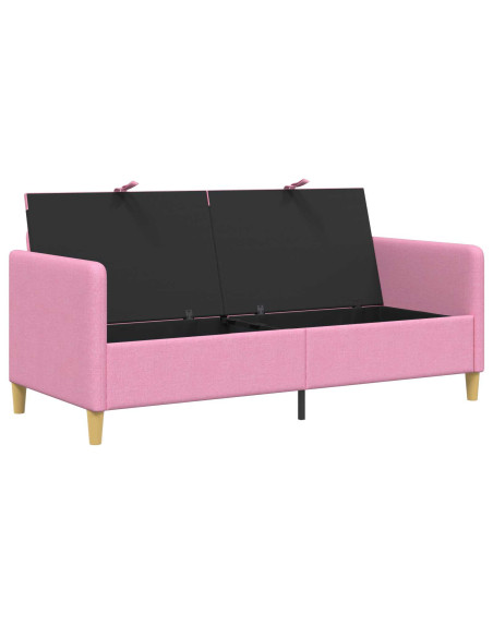 Divano con Storage Rosa 172 x 78 x 87 cm Poliestere