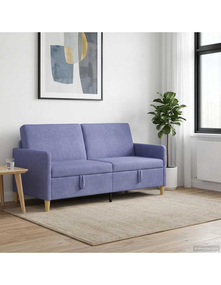 Divano con Storage Blu jeans 172 x 78 x 87 cm Poliestere