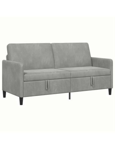 Divano con Storage Grigio Chiaro 172 x 78 x 87 cm Poliestere