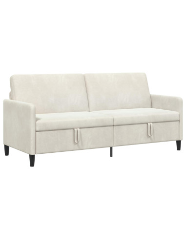 Divano con Storage Crema 192 x 78 x 87 cm Poliestere