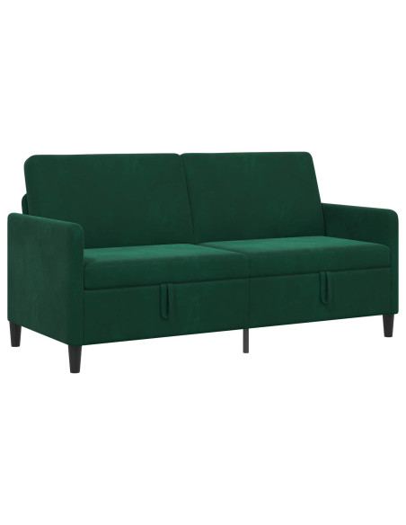 Divano con Storage Verde Scuro 172 x 78 x 87 cm Poliestere