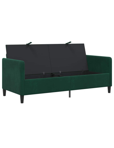 Divano con Storage Verde Scuro 172 x 78 x 87 cm Poliestere