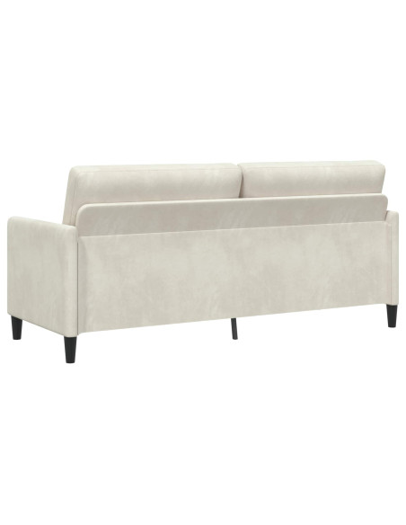 Divano con Storage Crema 192 x 78 x 87 cm Poliestere