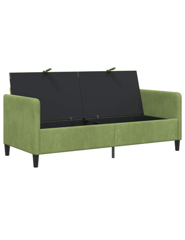 Divano con Storage Verde chiaro 172 x 78 x 87 cm Poliestere