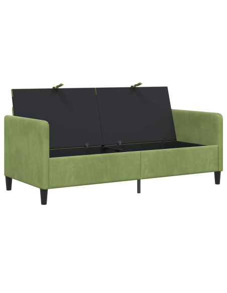 Divano con Storage Verde chiaro 172 x 78 x 87 cm Poliestere