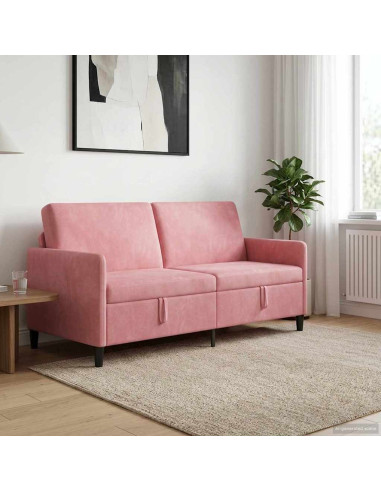 Divano con Storage Rosa 172 x 78 x 87 cm Poliestere