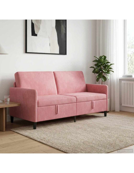 Divano con Storage Rosa 172 x 78 x 87 cm Poliestere