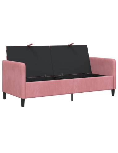 Divano con Storage Rosa 172 x 78 x 87 cm Poliestere