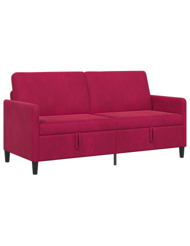 Divano con Storage Rosso Vino 172 x 78 x 87 cm Poliestere
