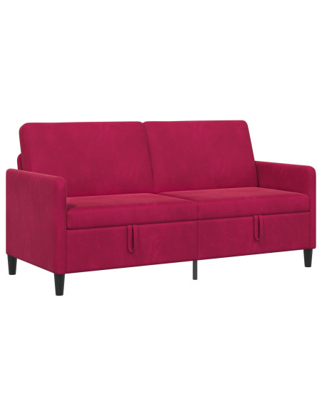 Divano con Storage Rosso Vino 172 x 78 x 87 cm Poliestere