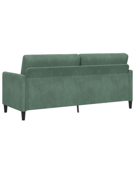 Divano con Storage Verde Mare 192 x 78 x 87 cm Poliestere