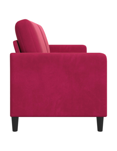 Divano con Storage Rosso Vino 172 x 78 x 87 cm Poliestere