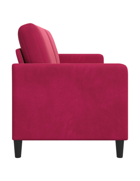 Divano con Storage Rosso Vino 172 x 78 x 87 cm Poliestere