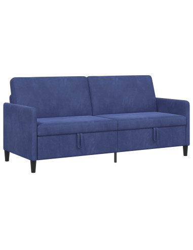 Divano con Storage Blu Polizia 192 x 78 x 87 cm Poliestere