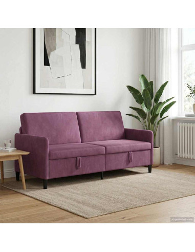 Divano con Storage Viola 192 x 78 x 87 cm Poliestere