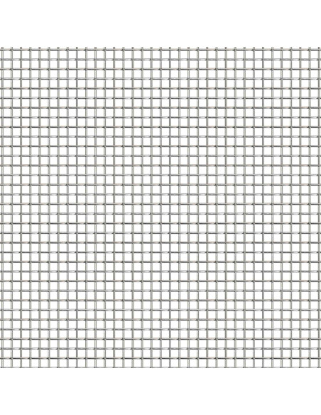 Rete per schermatura 120 x 1000 cm 20 Mesh Argento