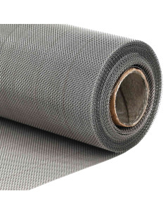 Rete per schermatura 20 x 1000 cm 30 Mesh Argento 2