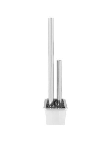 Fontana da Giardino Argento 48x34x153 cm in Acciaio Inox