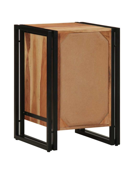 Armadio da Notte 40 x 40 x 59 cm Legno di Acacia Massello