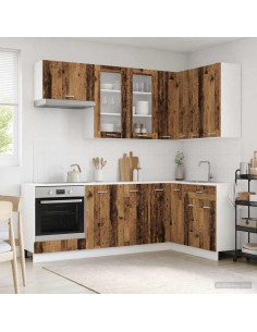 Unità Cucina LYON 8 pcs Legno antico Legno ingegnerizzato