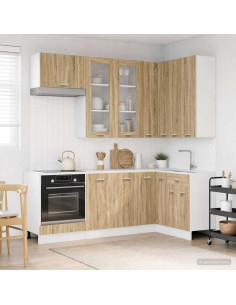 Unità Cucina LYON 8 pcs Rovere Sonoma Legno ingegnerizzato