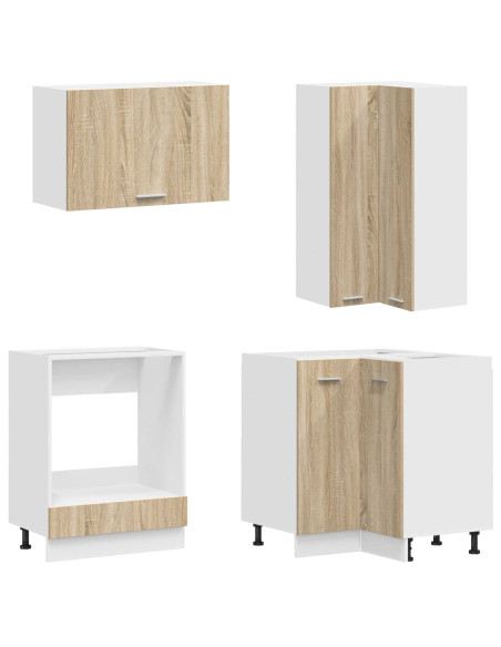 Unità Cucina LYON 8 pcs Rovere Sonoma Legno ingegnerizzato