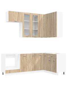 Unità Cucina LYON 8 pcs Rovere Sonoma Legno ingegnerizzato 2