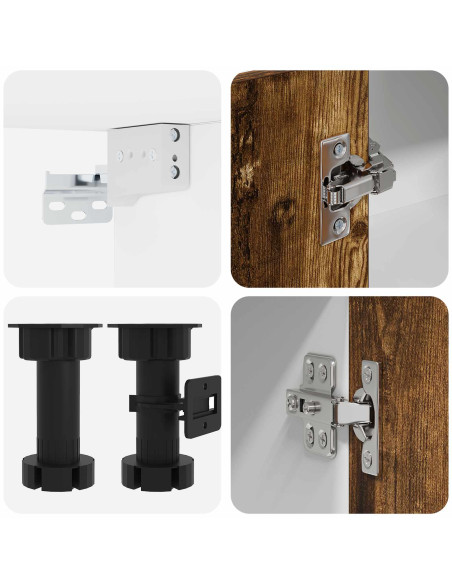 Unità Cucina LYON 8 pcs Rovere Fumo Legno ingegnerizzato