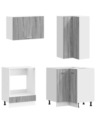 Unità Cucina LYON 8 pcs Sonoma grigio Legno ingegnerizzato