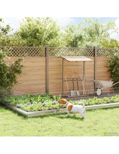 Recinzione da Giardino con Picchetti 12 pcs 95 x 50 cm Mesh